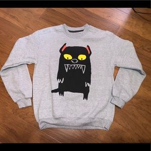 Forever 21 Men Grey Sweatshirt